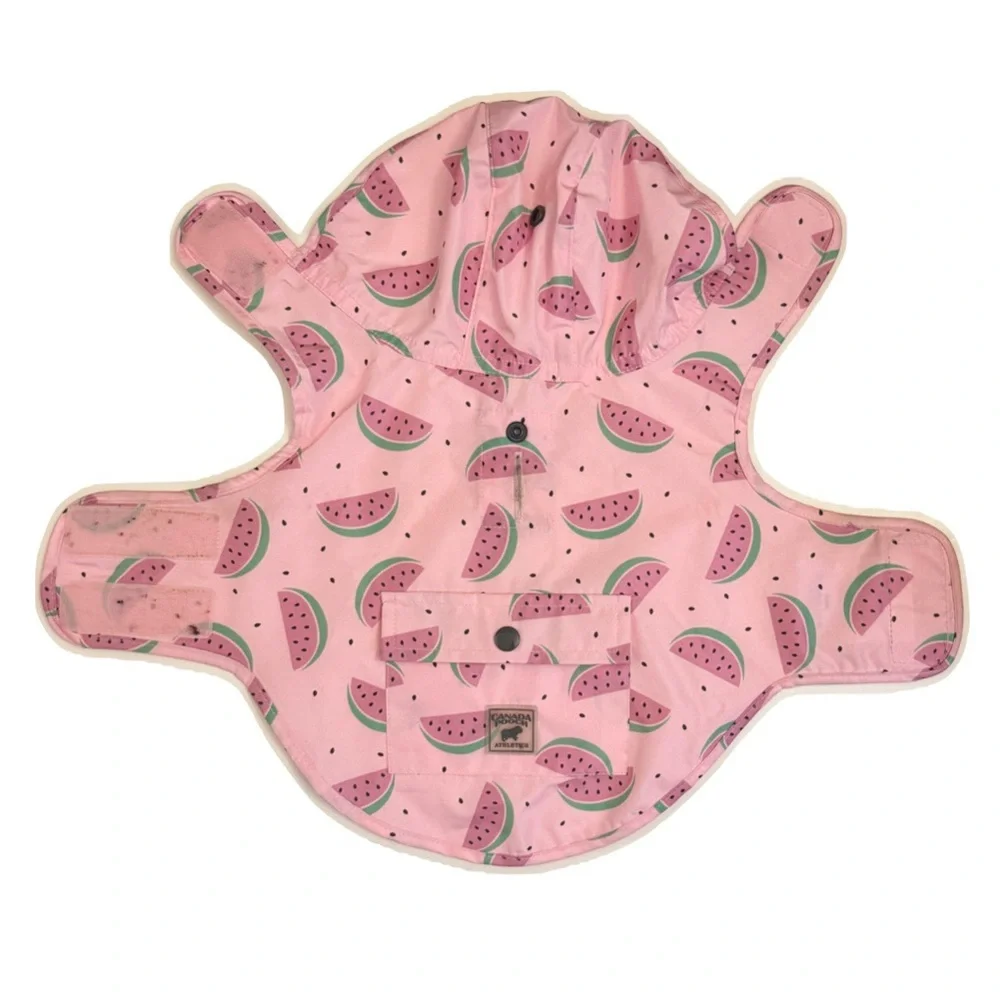 Canada Pooch Watermelon Pink Raincoat Small